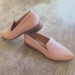 Madewell Blush Leather Loafers size 8.5